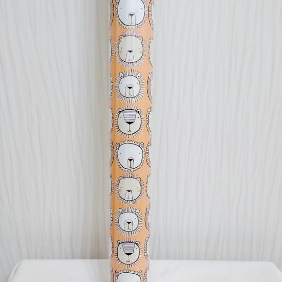 Lion Face Themed Specialty Premium Gift Wrapping Paper Roll - Picture 2 of 3